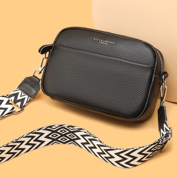 Fashion Shoulder Crossbody Bags With Rhombus Embroidered Wide Shoulder Strap Cute Small Square Bag Women - Image 10