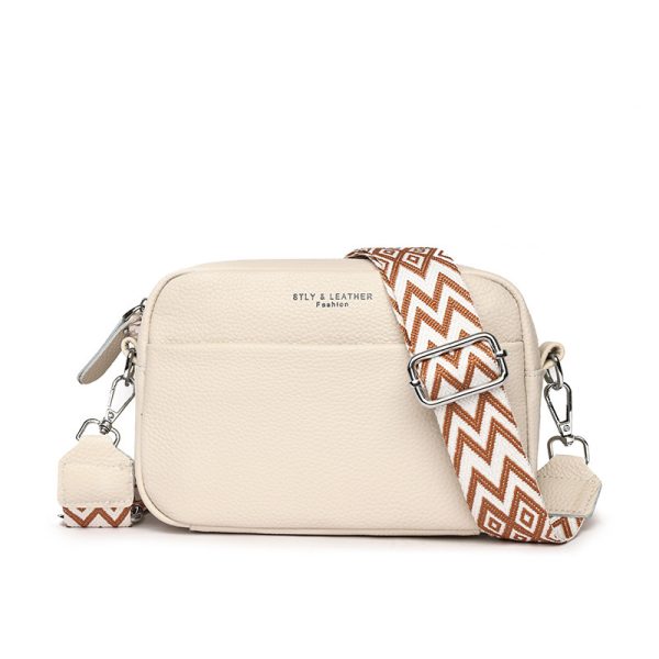 Fashion Shoulder Crossbody Bags With Rhombus Embroidered Wide Shoulder Strap Cute Small Square Bag Women - Image 5