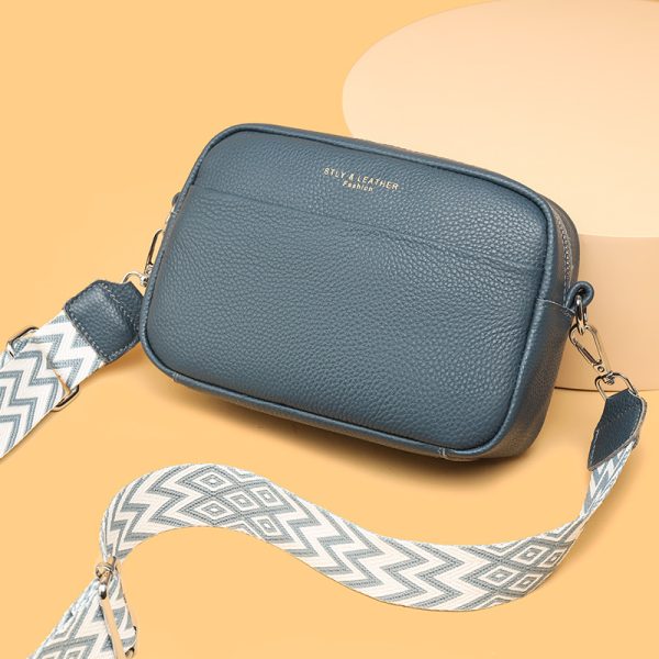 Fashion Shoulder Crossbody Bags With Rhombus Embroidered Wide Shoulder Strap Cute Small Square Bag Women - Image 7